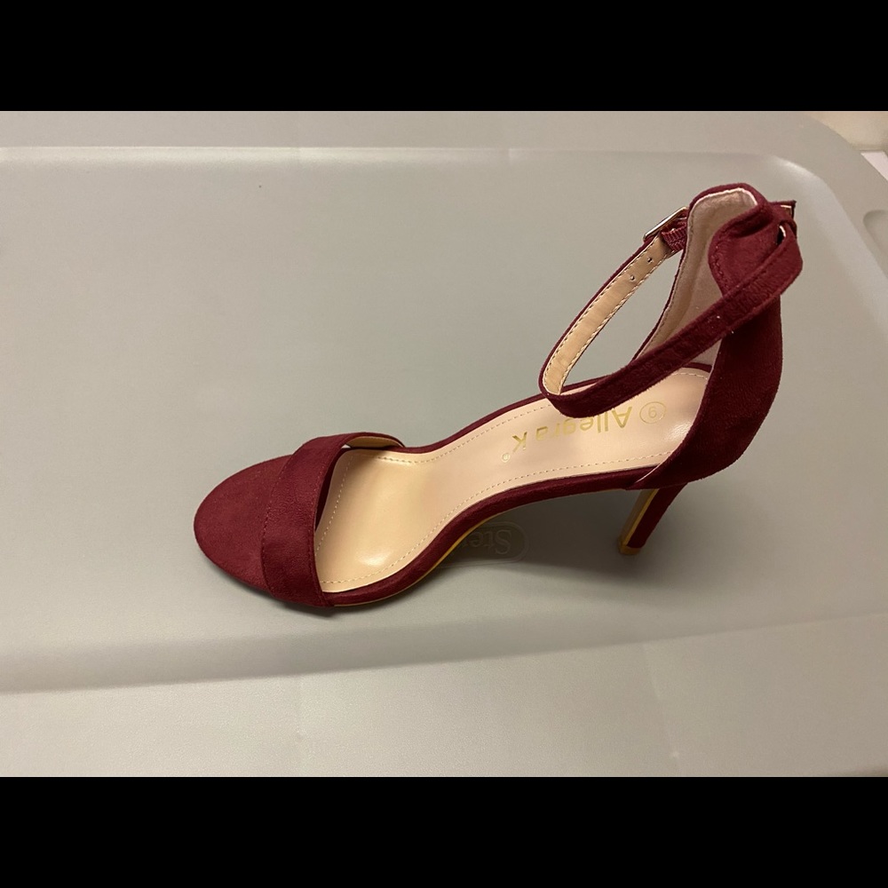 Allegra K Women’s Stilletto Ankle heels sandals.